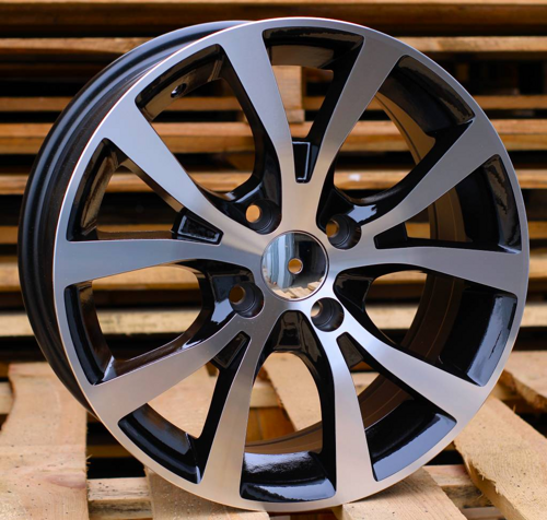RACINGLINE R15x6.5 4X100 ET 40 54.1 BK715 Black Polished (MB) For HYUND (R)
