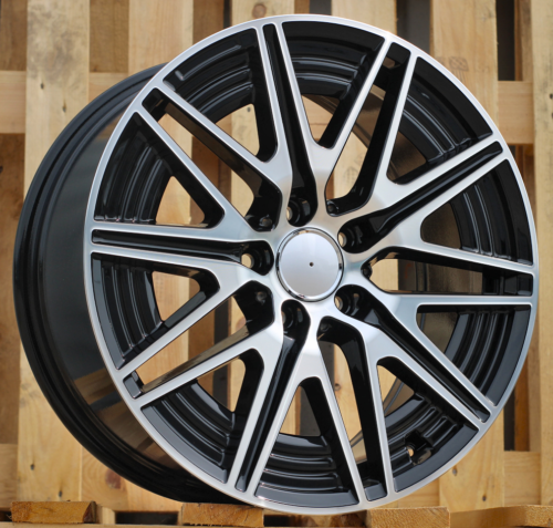RACINGLINE R19x8.5 5X112 ET 52 66.6 Y0102 Black Polished (MB) For MER (K2+P) (NEW Model C-Class (Front+Rear)