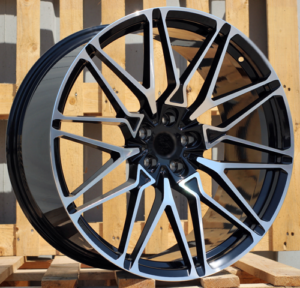 RACINGLINE R21x9.5 5X112 ET 37 66.6 B5771 (IN0295) Black Polished (MB) For  (Z5) (Rear+Front)