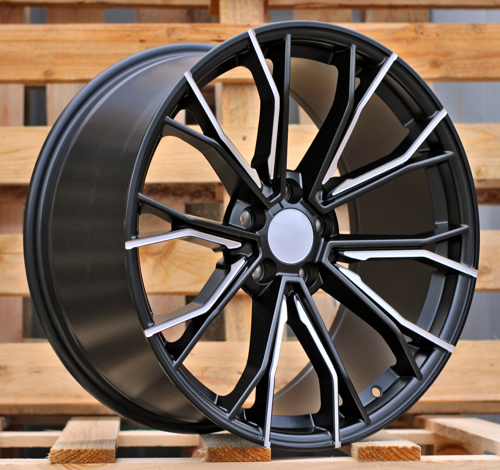RACINGLINE R19x9.5 5X112 ET 38 66.56 A5385 (XFE290) Black Half Matt (BLHM) For  (P1) (Rear+Front)