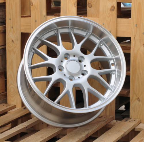 RACINGLINE R17x7.5 5X120 ET 35 72.6 BY773 Silver+Polished Lip (SP) For  (Z3+Z1) (Style BBS)