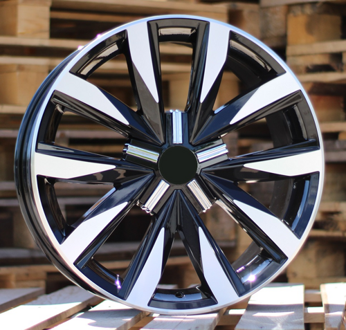RACINGLINE R18x8 5X120 ET 50 65.1 B1351 Black Polished (MB) For VW (Z4) (4x4)