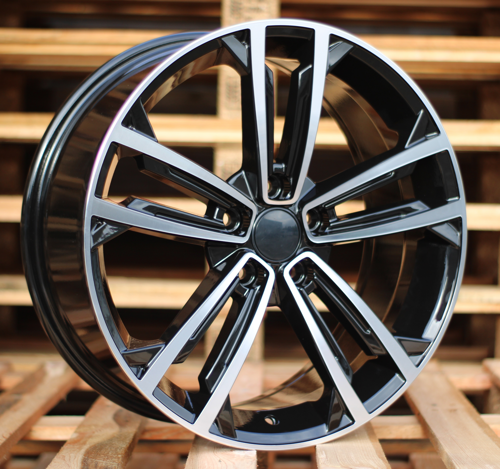 RACINGLINE R18x7.5 5X112 ET 45 57.1 B1415 Black Polished (MB) For VW