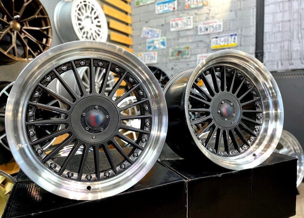 Alpina style with lip 17X8J 4X100/5X100 ET20 73.1 Grey with polished lip