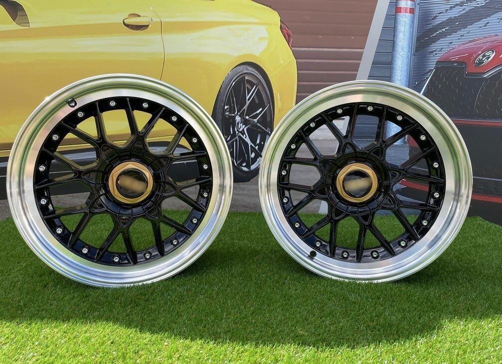 BBS RS2 Styling 17X8J 4X100/5X100 ET30 73.1 Black with Diamond Cut Lip