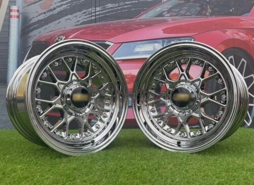BBS RS Style R15X8J 4X100/4X114.3 ET0 73.1 Chrome