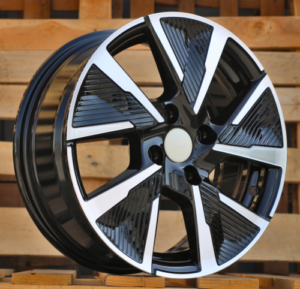 RACINGLINE R17x7 4X108 ET 32 65.1 B5906F Black Polished (MB) For PEUG (L6+L4) (Full Spokes)