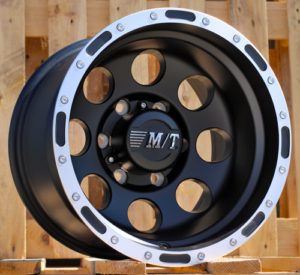 RACINGLINE R15x10 6X139.7 ET M46 110.1 LU087 Black Matt+Polished Lip (BMPL) For 4X4 (P1) (M-MB / MLIP)