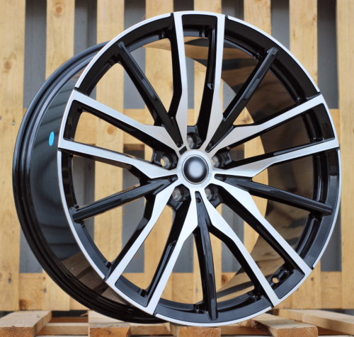 RACINGLINE R20x10.5 5X112 ET 40 66.6 B5464 Black Polished+Powder Coating (MBPC) For  (P) (Rear+Front)