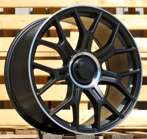 RACINGLINE R21x9.5 5X112 ET 22 66.6 Y1188 (YF7071) Black Half Matt+Polished Lip (BLHMPL) For MER (P1) (HYBRID FORGED Rear+Front)