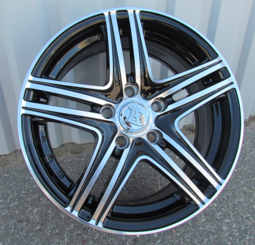 RACINGLINE R15x6.5 5X105 ET 39 56.6 LU048 (048156584M) Black Polished (MB) For RACIN