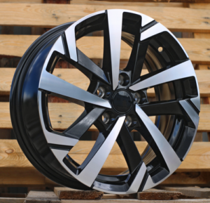 RACINGLINE R15x6 5X100 ET 40 57.1 XE276 Black Polished (MB) For VW (R+P1)