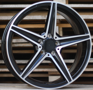 RACINGLINE R18x7.5 5X112 ET 44 66.6 B5052 (LU1334) Black Polished (MB) For MER (P1)