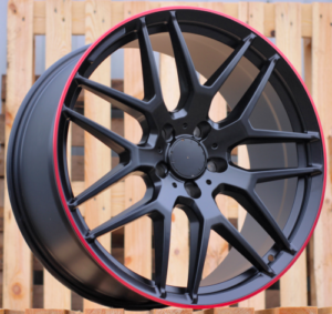RACINGLINE R21x10 5X130 ET 35 84.1 FE115 (HE762) Black+Red Line (BR) For MER