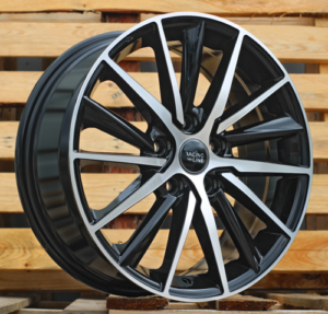 RACINGLINE R17x7 5X114.3 ET 45 67.1 B5809 Black Polished (MB) For RACIN (R)