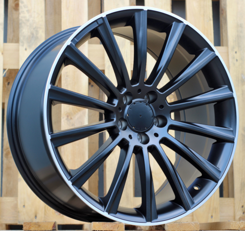 RACINGLINE R19x8.5 5X112 ET 38 66.6 B1048 Black Half Matt+Polished Lip (BLHMPL) For MER (Z1+Z4)