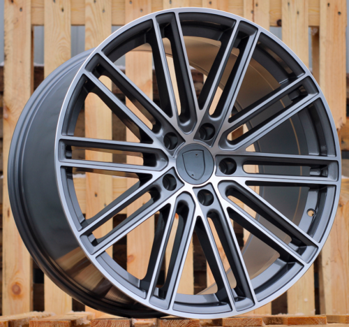 RACINGLINE R21x11.5 5X130 ET 60 71.6 B1271 Grey Polished (MG) For PORCH (P) (Rear+Front)