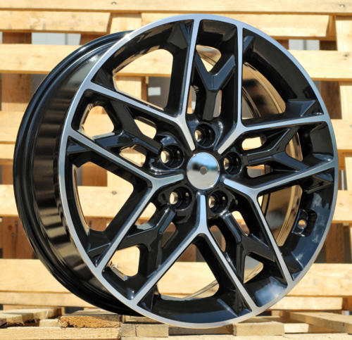 RACINGLINE R18x7.5 5X114.3 ET 48 67.1 B5567 Black Polished (MB) For KIA (K2+P)