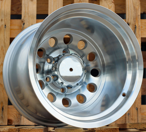 RACINGLINE R15x12 6X139.7 ET M72 110.1 B1495 Polished Silver (MS) For 4X4 (P1)
