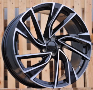 RACINGLINE R17x7 5X100 ET 45 57.1 B5772 (FBX260) Black Polished (MB) For VW (K8) (HYBRID FORGED)