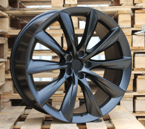 RACINGLINE R22x9 5X120 ET 35 64.1 B1469 Black Half Matt (BLHM) For RACIN (P) (Rear+Front) TESLA Model S)