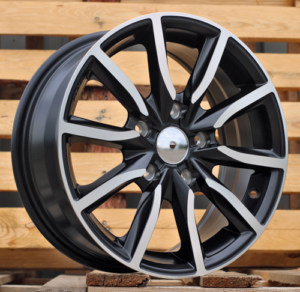 RACINGLINE R15x6.5 5X114.3 ET 40 67.1 LU263 Black Polished Half Matt (MBHM) For RACIN (P1)