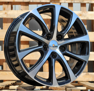 RACINGLINE R17x7 5X114.3 ET 40 67.1 BY971 Black Polished (MB) For RACIN (Z1)