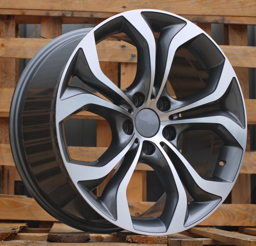 RACINGLINE R19x9 5X120 ET 48 74.1 BY117 Grey Polished (MG) For  (P) (X5)