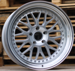 RACINGLINE R19x9.5 5X120 ET 22 74.1 XFE55 Silver+Polished Lip (SP) For  (P1) (BBS Style REAR+FRONT)