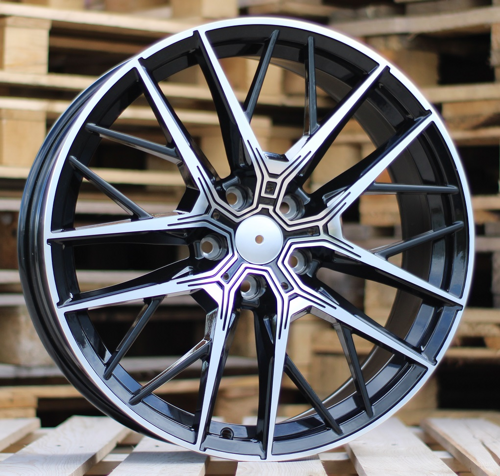 RACINGLINE R18x8 5X120 ET 45 72.6 H5080 (8392) Black Polished (MB) For  (K3)