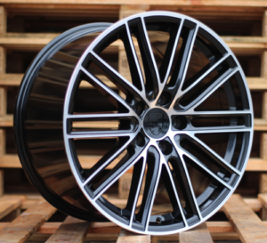 RACINGLINE R20x9.5 5X130 ET 55 71.6 B1274 Black Polished (MB) For PORCH (Z1) (Rear+Front)