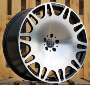 RACINGLINE R22x9 5X112 ET 32 66.6 XE629 Black Polished (MB) For MER (P1) (HYBRID FORGED New BRABUS (Front+Rear)