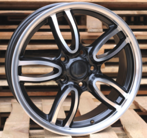 RACINGLINE R17x7 5X120 ET 50 72.6 ZE1144 Black Polished Half Matt (MBHM) For RACIN