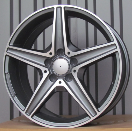 RACINGLINE R18x7.5 5X112 ET 44 66.6 B5052 (LU1334) Grey Polished (MG) For MER