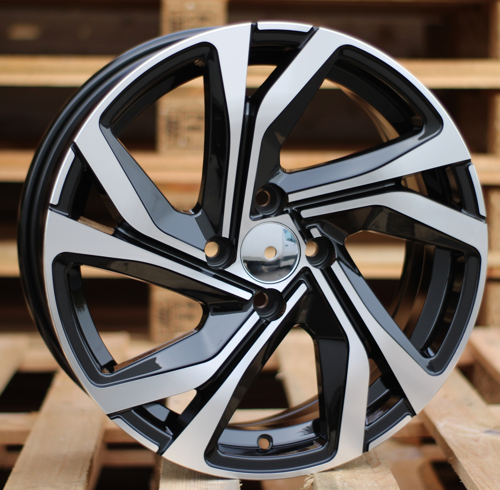 RACINGLINE R15x6 5X114.3 ET 40 66.1 B5762 Black Polished (MB) For RACIN (D1)