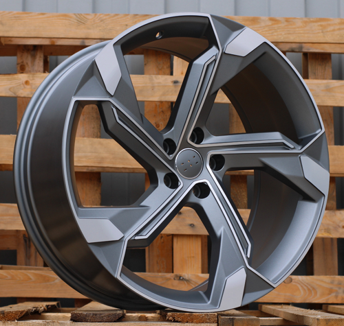 RACINGLINE R19x8.5 5X112 ET 34 66.5 Y1201 (IN5633) Grey Polished Half Matt (MGHM) For AUD (Z5)