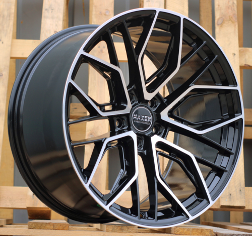 HAXER R22x9 5X112 ET 30 66.5 HX015F (3S5981) Black Polished (MB) For HAXER (P2) (HYBRID FORGED)