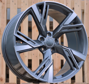 RACINGLINE R18x8 5X112 ET 39 66.5 B1571 (IND5452) Grey Polished (MG) For AUD (Z5)