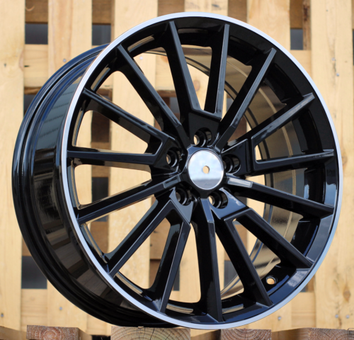 RACINGLINE R17x7 5X112 ET 46 57.1 B5969 Black+Polished Lip (BLPL) For SKODA (D2+K4)