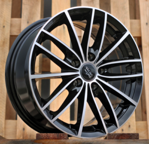 RACINGLINE R15x6.5 5X100 ET 40 57.1 BK926 Black Polished (MB) For RACIN (K2)