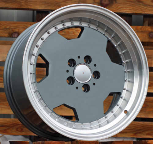 RACINGLINE R18x9 5X112 ET 30 66.6 B5852 Graphite+Polished Lip (GRPL) For MER (K2+K4) (MONOBLOCK Style Rear+Front)