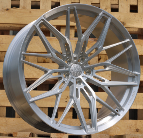 HAXER R21x10.5 5X112 ET 30 66.6 HXF02 Brush Silver (BS) For HAXER (K3) (FORGED (NEW Model)