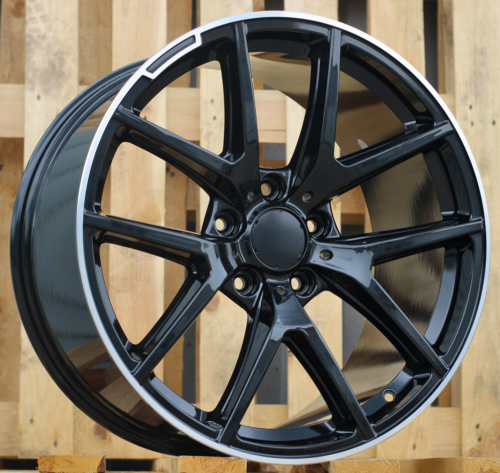 RACINGLINE R20x10 5X130 ET 35 84.1 A8221 Black+Polished Lip (BLPL) For MER (P)