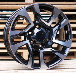 RACINGLINE R17x7.5 6X139.7 ET 25 106.1 B1704 Black Polished (MB) For 4X4 (Z1+Z3) (New TOYOTA)