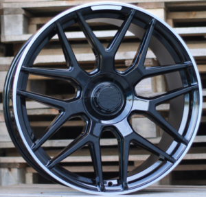 RACINGLINE R20x8.5 5X112 ET 53 66.6 FE115 Black+Polished Lip (BLPL) For MER (P)