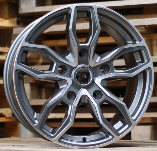 RACINGLINE R18x8 5X160 ET 48 65.1 B1251 Grey Polished (MG) For FORD (Z4) (4x4 (max 1100kg)