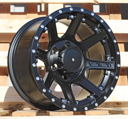 RACINGLINE R16x8.5 6X139.7 ET M12 110.1 B1494 Black Matt (BM) For 4X4 (K3) (Milling)