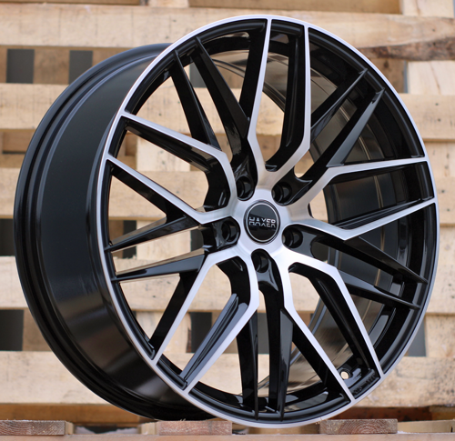 HAXER R18x8 5X115 ET 41 70.1 HX035 (B5902) Black Polished (MB) For HAXER (K4)