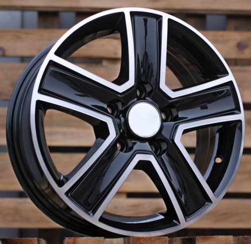 RACINGLINE R16x6.5 5X108 ET 44 65.1 BK473 Black Polished (MB) For RACIN (L1) (max 1250kg)