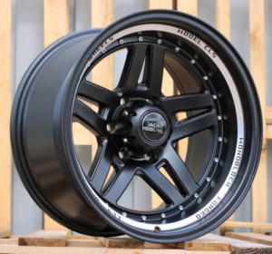 RACINGLINE R15x10 6X139.7 ET M44 110.1 BK936 Black Half Matt+Polished Lip (BLHMPL) For 4X4 (K4+P)